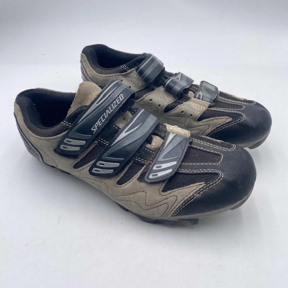 Specialized BG Mountain Bike Shoes Men 12 Gray Black SPD Cleats MTB Cycling Gear